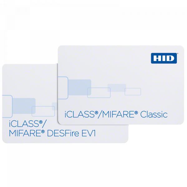 Cartão de Proximidade HID iCLASS® + MIFARE® Classic ou MIFARE® DESFire® EV1 232, 242 e 243